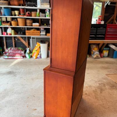 Depression Era Small Glass Front Hutch