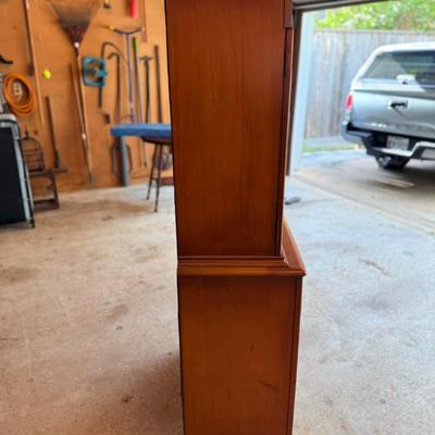 Depression Era Small Glass Front Hutch