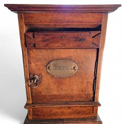 French 19th C post box 