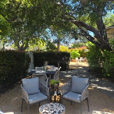 Grey ribbon outdoor chairs NOW $89 each