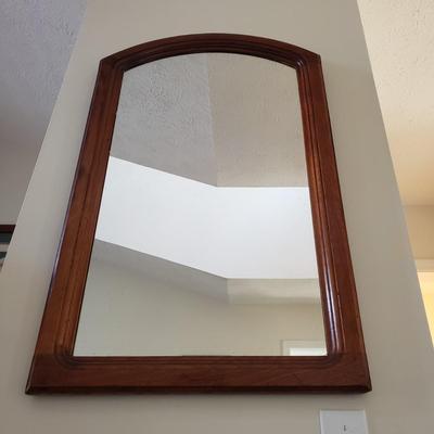 Arched Top Solid Wood Mirror (LR-KD)