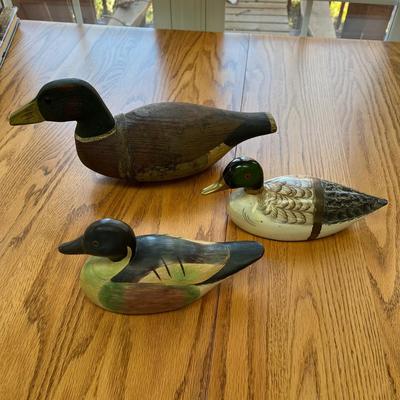 Collection of Duck Items, Includes Signed Duck Decoy By White (LR- BC)