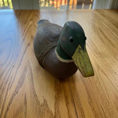 Collection of Duck Items, Includes Signed Duck Decoy By White (LR- BC)