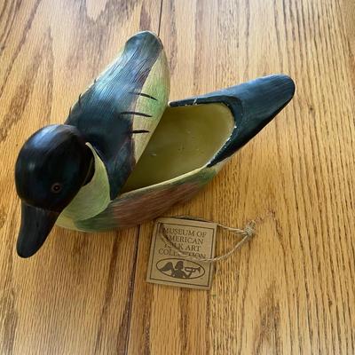 Collection of Duck Items, Includes Signed Duck Decoy By White (LR- BC)