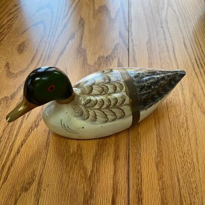 Collection of Duck Items, Includes Signed Duck Decoy By White (LR- BC)
