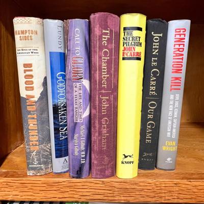 Hardback Fiction - Grisham, Michener, McCullough & More (BGB-RG)