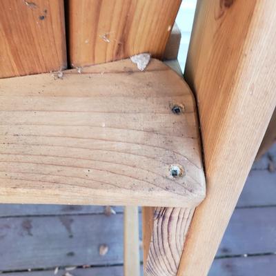 Pair of Wooden Captain Chairs and Table (UD-KD)