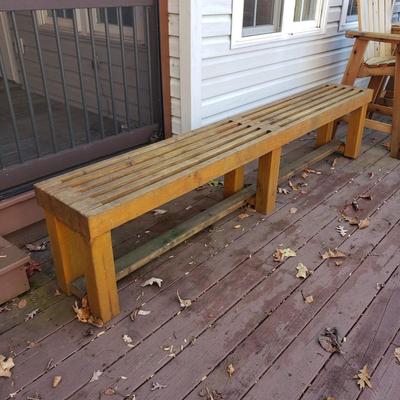 Long Wooden Bench (UD-KD)