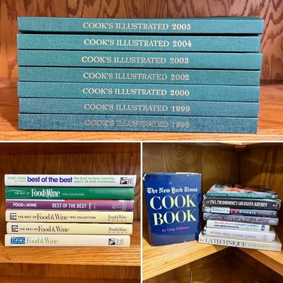 Cookbooks Includes Cook’s Illustrated Set Plus More (BGB-RG)