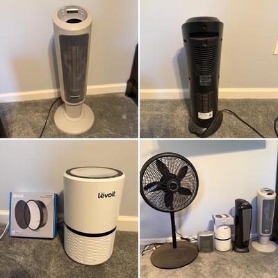 Levoit Hepa Air Purifier, Lasko Fan & Three Heaters (GB-MG)