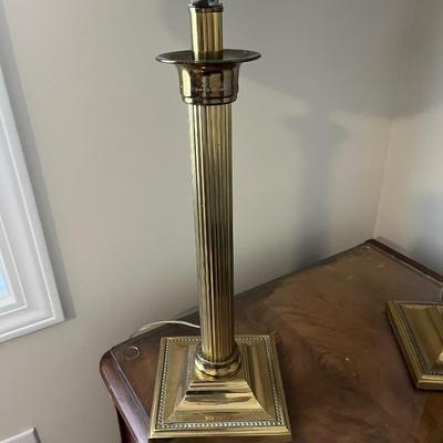 Two Brass Table Lamps (HB-BC)