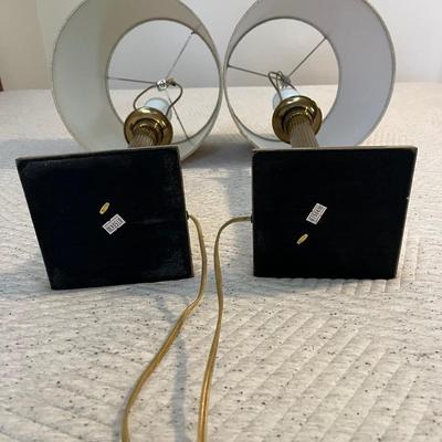 Two Brass Table Lamps (HB-BC)