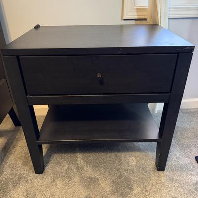 Wood Castle Night Stand & Full Size Bed Frame (GB-MG)