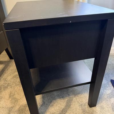 Wood Castle Night Stand & Full Size Bed Frame (GB-MG)