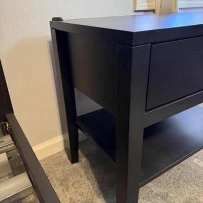 Wood Castle Night Stand & Full Size Bed Frame (GB-MG)