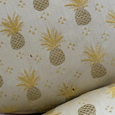 Set of Pineapple Patterned Upholstered Parlor Chairs (HB-SF)
