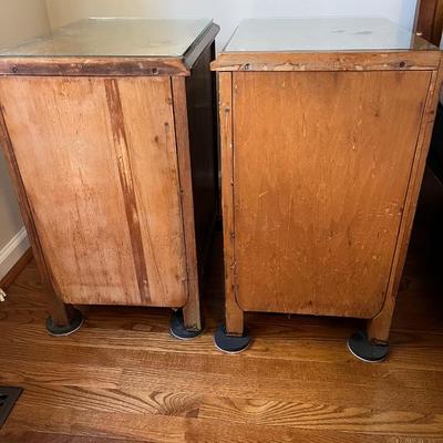 Two Wooden Side Tables (HB-BC)