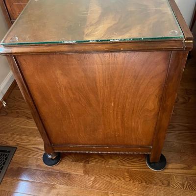 Two Wooden Side Tables (HB-BC)