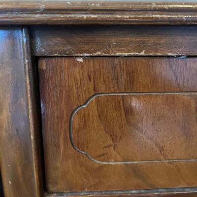 Two Wooden Side Tables (HB-BC)