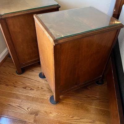 Two Wooden Side Tables (HB-BC)