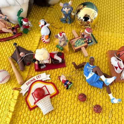 Santa Mouse & sports ornaments