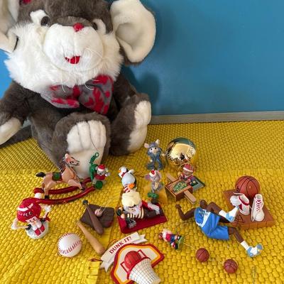 Santa Mouse & sports ornaments