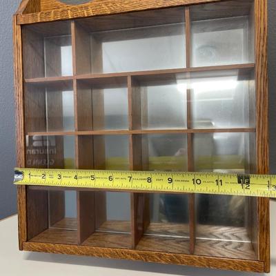 Wood miniature display case