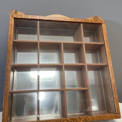 Wood miniature display case