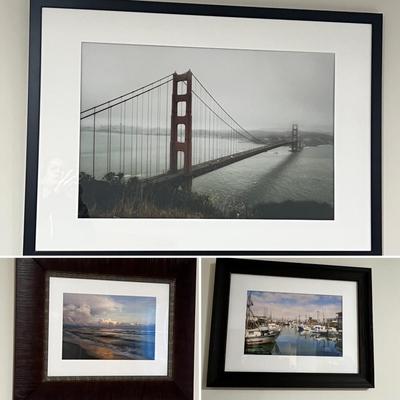 Trio of Framed Water Scene Photographs (BGB-RG)