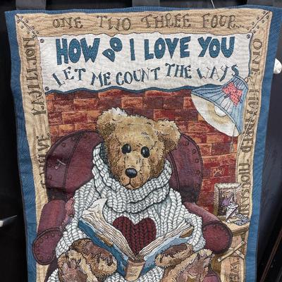 Boyd’s Bears decor and butterfly candle holder