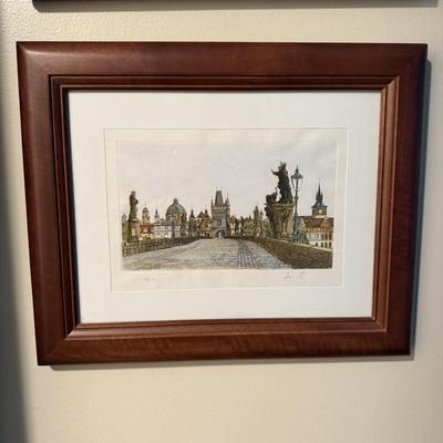 Charles Bridge Framed Engravings - Pencil Signed & Numbered (FC-MG)