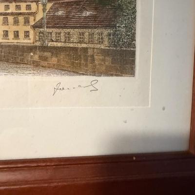 Charles Bridge Framed Engravings - Pencil Signed & Numbered (FC-MG)