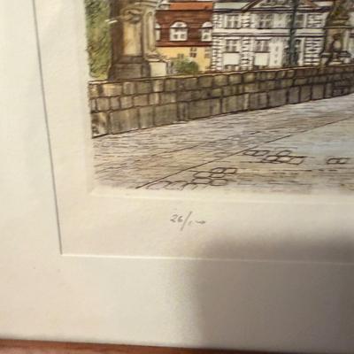 Charles Bridge Framed Engravings - Pencil Signed & Numbered (FC-MG)