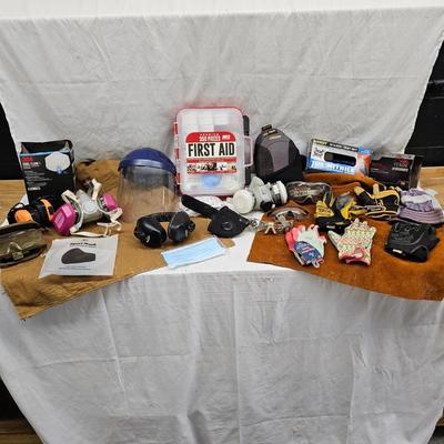 Collection of First Aid, Gloves & Safety Equipment (DG-JS)