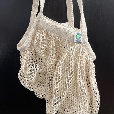 Organic net bag and books