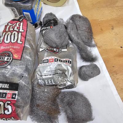 Assortment of Sanding Paper, Blocks, Pads, Belts, Rolls & Steel Wool (DG-JS)