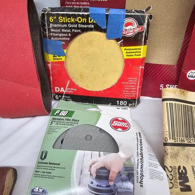 Assortment of Sanding Paper, Blocks, Pads, Belts, Rolls & Steel Wool (DG-JS)