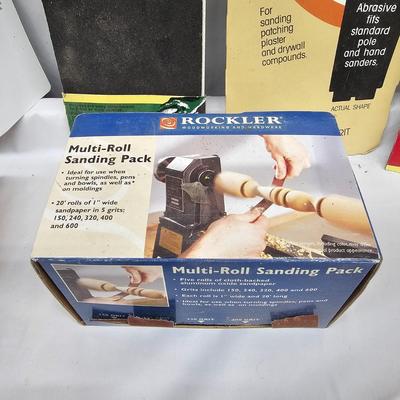 Assortment of Sanding Paper, Blocks, Pads, Belts, Rolls & Steel Wool (DG-JS)
