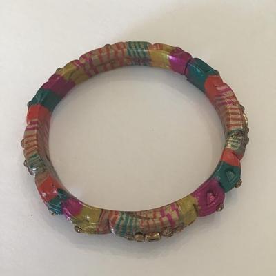 Really cool multicolored bangle bracelet