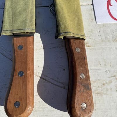 Sale Photo Thumbnail #47: O4-Large Knives with Canvas Sheaths