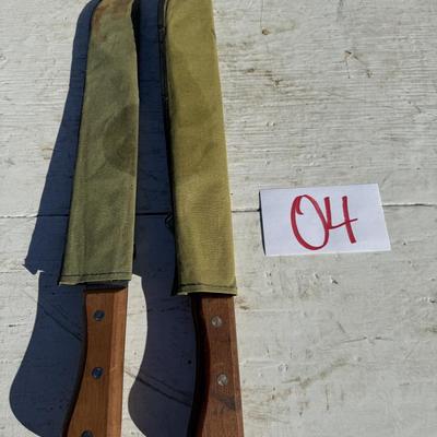 Sale Photo Thumbnail #45: O4-Large Knives with Canvas Sheaths