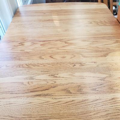 Wooden Table, Two Leaves and Two Chairs (D-KD)