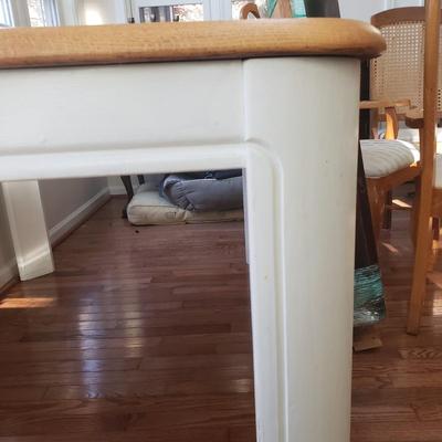 Wooden Table, Two Leaves and Two Chairs (D-KD)