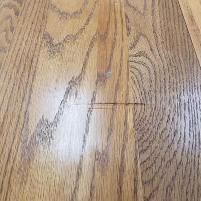 Wooden Table, Two Leaves and Two Chairs (D-KD)