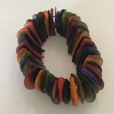 Multicolor Shell stretch bracelet