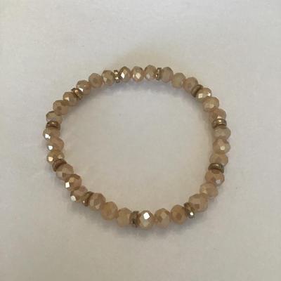 Cute glass bead stretch bracelet