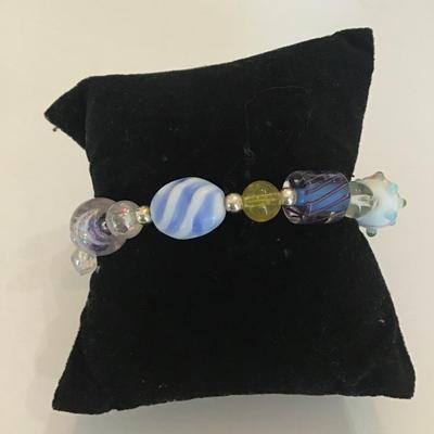 Cute art glass bracelet