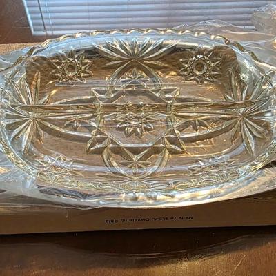 Vintage Kromex Relish Server – Mid-Century Chrome & Gold Holiday Giftware (NOS in Box)