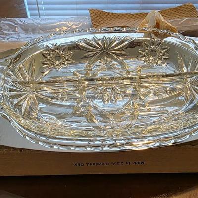 Vintage Kromex Relish Server – Mid-Century Chrome & Gold Holiday Giftware (NOS in Box)