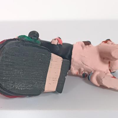 LOT 4: Miniatures - Stone Polar Bear and Beaver, Glass Vase & More